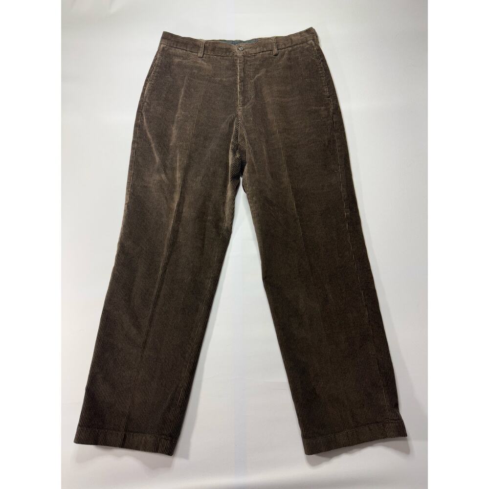 Brooks‎ Brothers Men's Hudson Straight Leg Brown Corduroy Pants - Size 36x30.5*